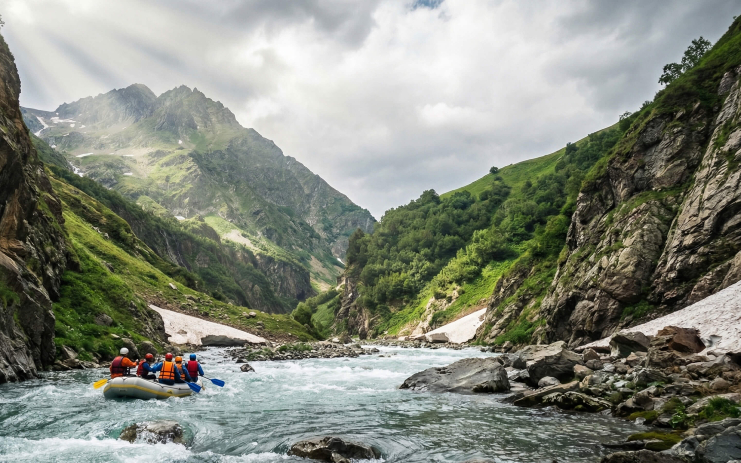 Рафтинг и рыбалка