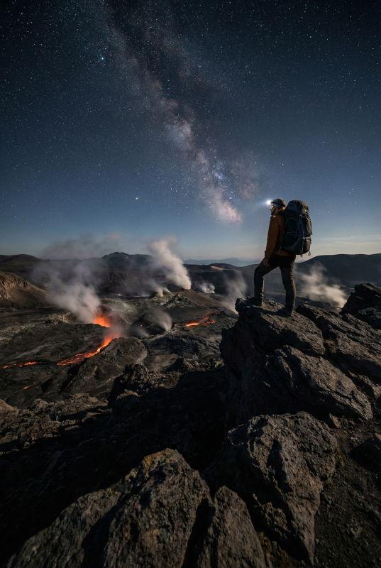 Застывшие лавовые потоки Толбачика